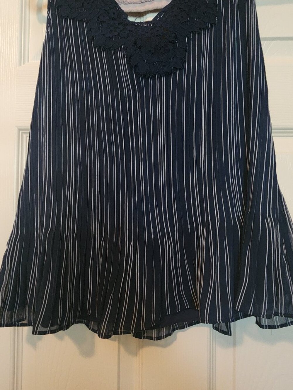 Cami- navy with white strips